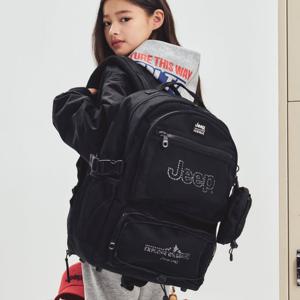 [지프키즈]와펜 이스트링 투포켓 백팩 KR0GAU001-BK