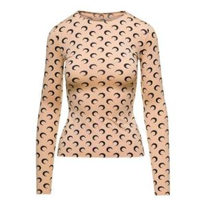 마린세르 크레센트 문 프린트 긴팔 티셔츠 WTS006ACJER0001TA10