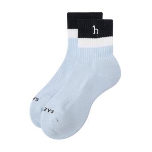 헤지스 골프 여성 26SS SBS골프아카데미협찬 블루 여성 칼라 블록 미들 삭스 HWSS6E105B1