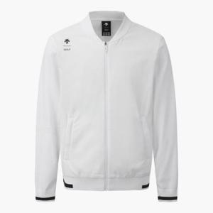 데상트골프자켓 JQS DQ12MFBL32-BWTG 남성 니트 하이브리드 점퍼 / Bright White