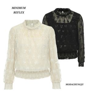 [미니멈]MD 시스루 리본 패턴 블라우스  MD MZBAWB3120_CJ