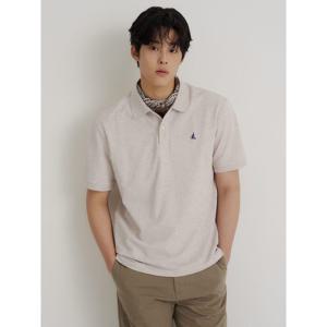 [빈폴멘] [Essential] 피케 칼라넥 반소매 티셔츠 베이지 (BC6242E71A)