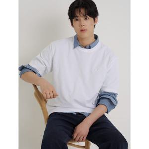 [빈폴멘] 헤리티지클럽 라운드넥 반소매 티셔츠 화이트 (BC6242C421)