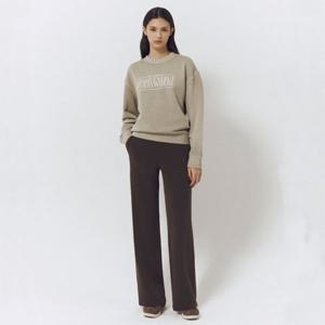 [지오다노] 416581 여성 스트레이트 일자핏 밴딩 마시멜로 팬츠 05416581 416581