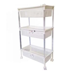 [생활] 한솔 코스모스 이동식 선반 3단 대 화장실선반 욕실선반 욕실정리대 욕실수납선반 욕실정리함