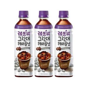 [롯데]롯데 레쓰비 그란데 헤이즐넛 500ml 24개 라떼커피 (13927