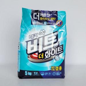 편리한세탁 라이온 비트 더화이트 리필형 파우치 (겸용) 5kg