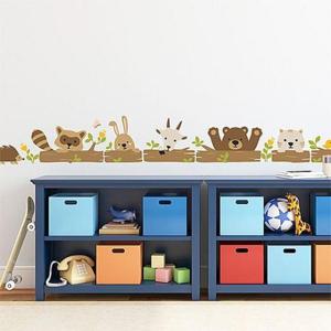 포인트스티커 숲속친구들 소형 시트지 벽지