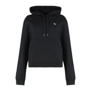 버버리 블랙 리브드 엣지 코튼 후드티 8110966163735 A1189