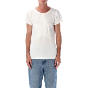 MM6메종마르지엘라 스타 패치 피티드 코튼 티셔츠 SH2GC0026M20