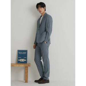 [빈폴멘] 시어서커 패턴 셋업 스탠다드핏 팬츠 네이비 (BC6321C54R)