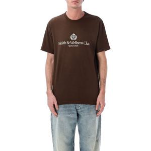 스포티앤리치 H&W 크레스트 코튼 반팔 티셔츠 TO04365241BR03 C