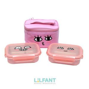 [릴팡]릴팡 카카오프렌즈 이중락스텐가방도시락 2단(어피치) / KF6195