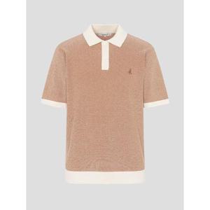 [빈폴멘] 투톤 텍스쳐 칼라넥 니트  오렌지 (BC6351C328)