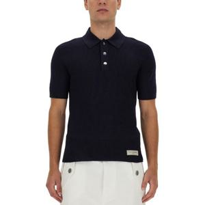 발망 로고 패치 메리노 울 폴로 티셔츠 BH1GB065_KE936AE