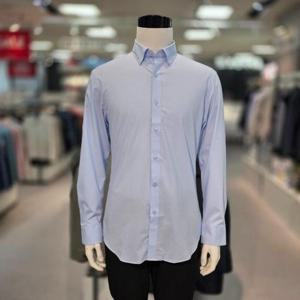 트레몰로 HC05 남성 트레몰로 블루 긴팔 솔리드 와이셔츠 TGNTL5S531201