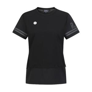 M 파리게이츠골프반팔티 NQC 522F2TS951_BK 여성 스마일 패치 스트링 레이어 티셔츠