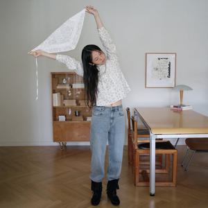 [써스데이아일랜드] 스판 배기 데님 팬츠 (T256MJE131W) T256MJE131