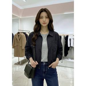 [숲]셔츠형 밑단 끈조절 점퍼  SC4UJ9ZA