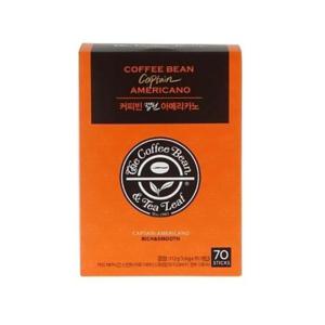문구사무/커피빈 캡틴 아메리카노(1.6g×70T)