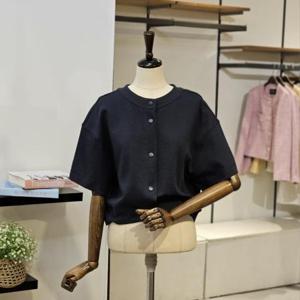 [반에이크]  VB54TSM208Z_앞 오픈 루즈핏 티셔츠