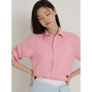 [빈폴멘] 남녀공용 리넨 솔리드 셔츠  코럴 (BC6364C227)