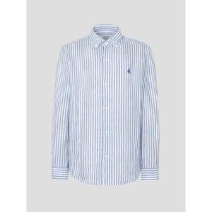 [빈폴멘] 리넨 스트라이프 셔츠  블루 (BC6364C21P)