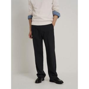 [빈폴멘] 울 혼방 세미와이드 슬랙스  블랙 (BC6121C295)