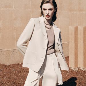 시그니처 린넨 혼방 테일러드 자켓