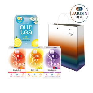 [아워티] 콤부차 10P 3종+레몬얼그레이8P+쇼핑백