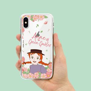 귀여운 갤럭시 아이폰 투명 젤리케이스 빨강머리앤 앤의꽃밭 / 핸드폰케이스 S25 S24 S23 S22 S21 17 16 15 14 13 12 노트20
