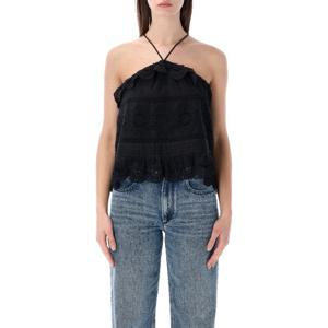 이자벨마랑에뜨왈 플로럴 레이스 홀터넥 크로스오버 탑 HT0769F