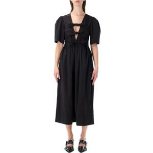 가니 미디 원피스 W08427060 099 BLACK