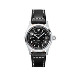 해밀턴 H70455733 카키필드 남성 가죽 오토매틱 38mm