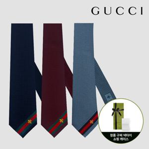 구찌 웹 꿀벌 넥타이 456510 3종