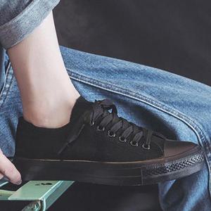 [짝꿍닷컴] 남여공용 올블랙 캐주얼 로우 스니커즈 ZG411N