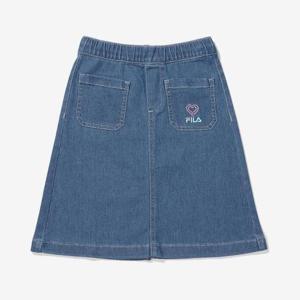 [휠라키즈][휠라키즈] 데님 롱스커트 (FK2SKF1111F_DEM)