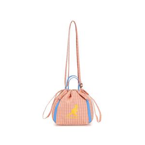 캉골키즈 체크 패턴 버킷백 QE 0015 오렌지/AQEBCB00150OG