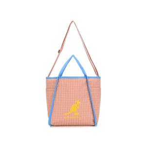 캉골키즈 체크 패턴 쇼퍼백 QE 0014 오렌지/AQEBCB00140OG