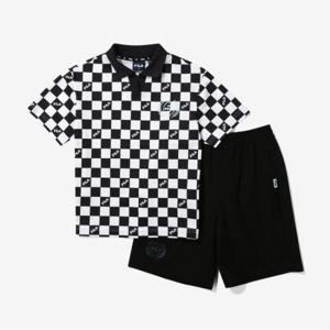 [휠라키즈] 체커보드 카라티 셋업 (FK2FSG2205M_BLK)