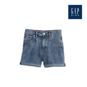 [갭키즈]다트 디테일 롤업 데님 쇼츠(825614-00-9_IG)