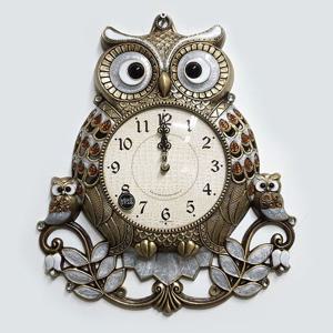 대형 부엉이대  골드 무소음  벽시계 벽걸이 개업선물