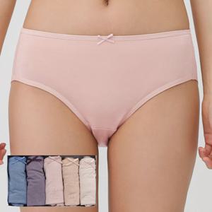 제임스딘 여성 미디 삼각 요일 팬티 5매 세트 JHWPXP61