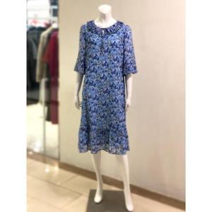 벨리시앙 세이브존01 플로럴 아코디언 플리츠 칼라 원피스(2color) OP3205