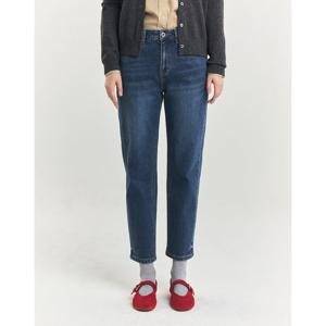 헤지스 여성 24FW 클리어런스데님배기핏 네이비 데님 팬츠 HSPA4C784N2