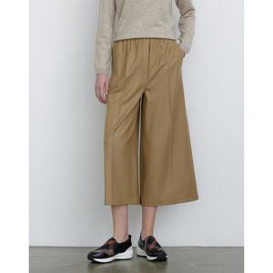 닥스 여성 24FW 클리어런스울와이드 베이지 솔리드 풀밴딩 팬츠 DLPA4D991I2