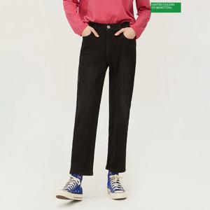 베네통 우주 와펜 배기 데님팬츠 BADPA7461_BK