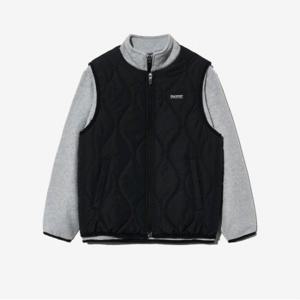 [휠라키즈] 2in1 플리스 맨투맨 조끼 세트 (FK2FTG4201X_BLK)