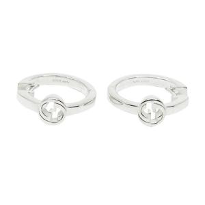 구찌 Interlocking 스털링실버 이어링 YBD796323001