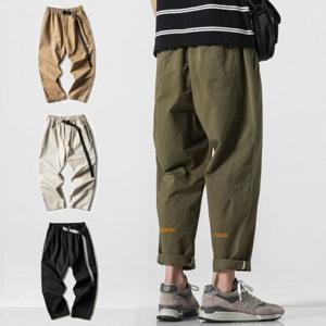 와이드크롭팬츠 겨울바지 조거팬츠 기모 캐주얼바지